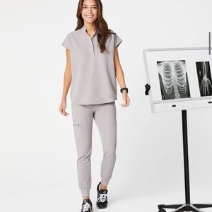 Figs Slate Zamora High-waisted scrub pants